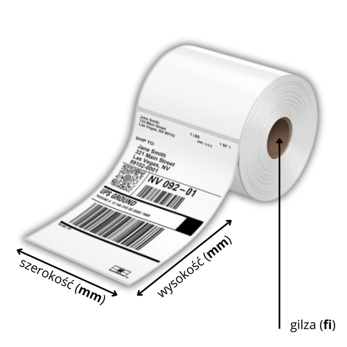 Zdjęcie produktu Etykiety termiczne, Zebra Z-Perform 1000D, szer.76 mm x wys.51 mm, fi76, 3100 szt. | 3005807