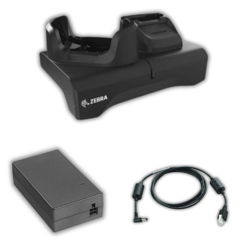 Zdjęcie produktu Stacja ładująca terminal+akumulator z Ethernet oraz zasilaczem, Zebra TC53/TC58 - CRD-NGTC5-2SE1B